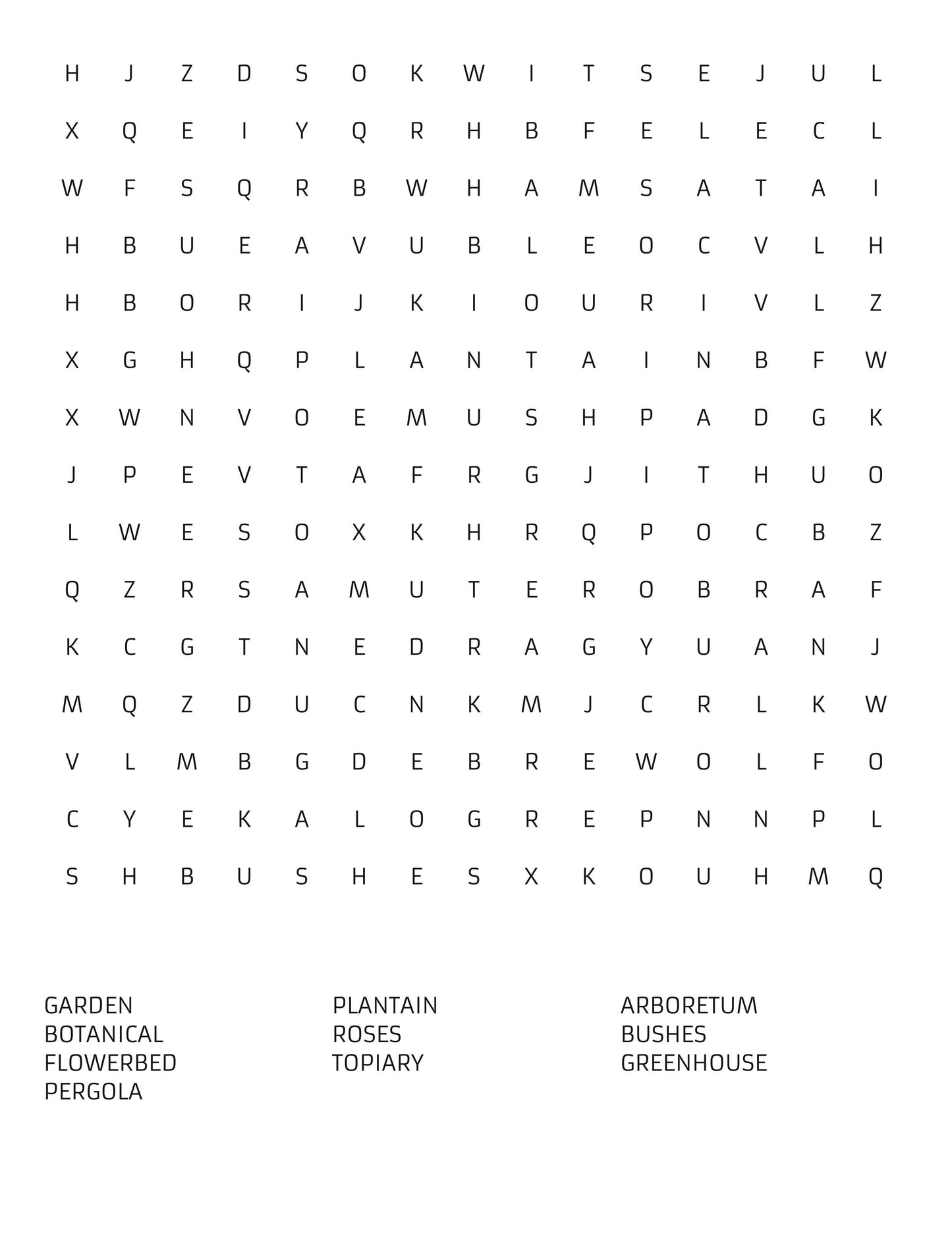 Botanical Bliss: A Floral Word Search Adventure