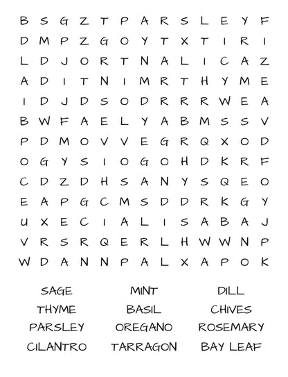 Savor Word Search: A Culinary Quest