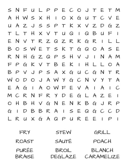 Savor Word Search: A Culinary Quest