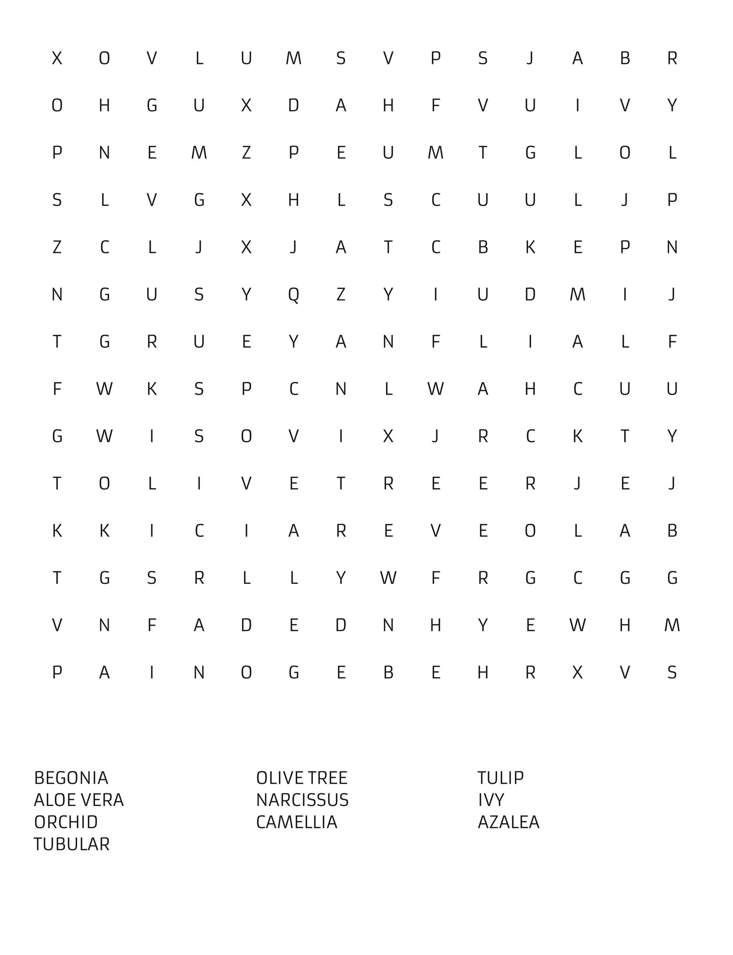 Botanical Bliss: A Floral Word Search Adventure