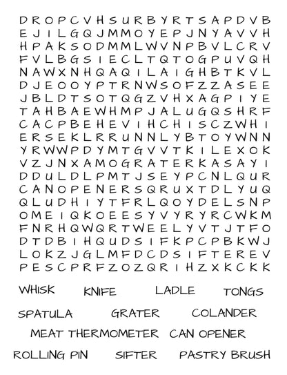 Savor Word Search: A Culinary Quest