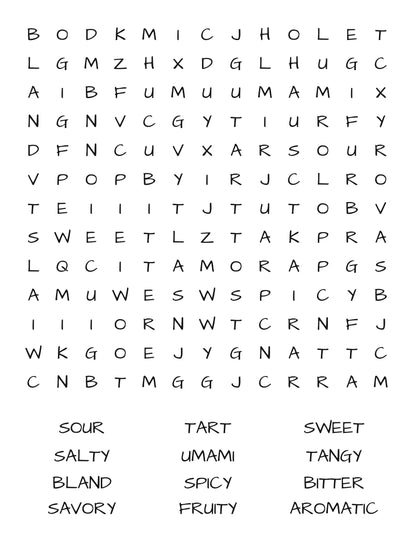 Savor Word Search: A Culinary Quest