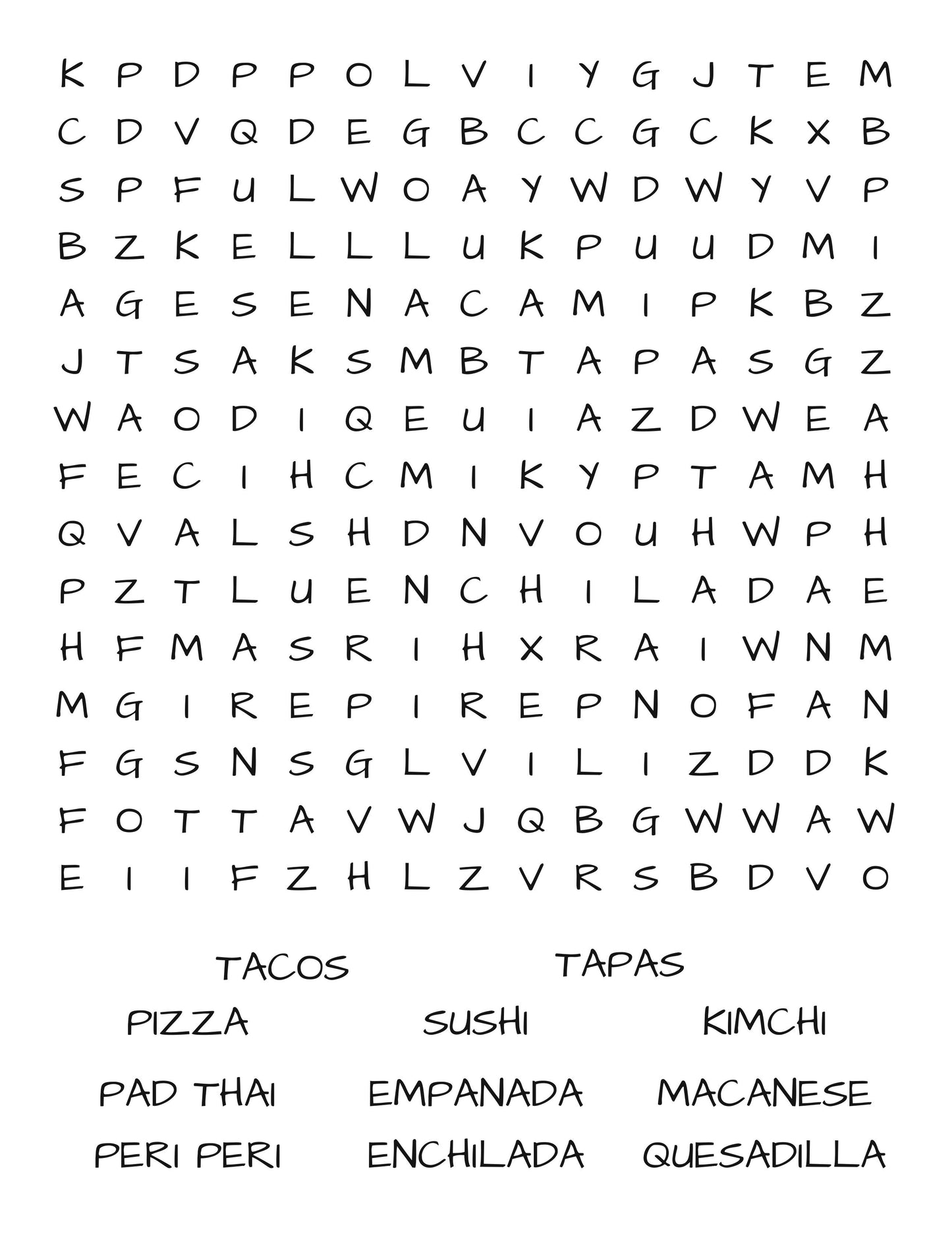 Savor Word Search: A Culinary Quest