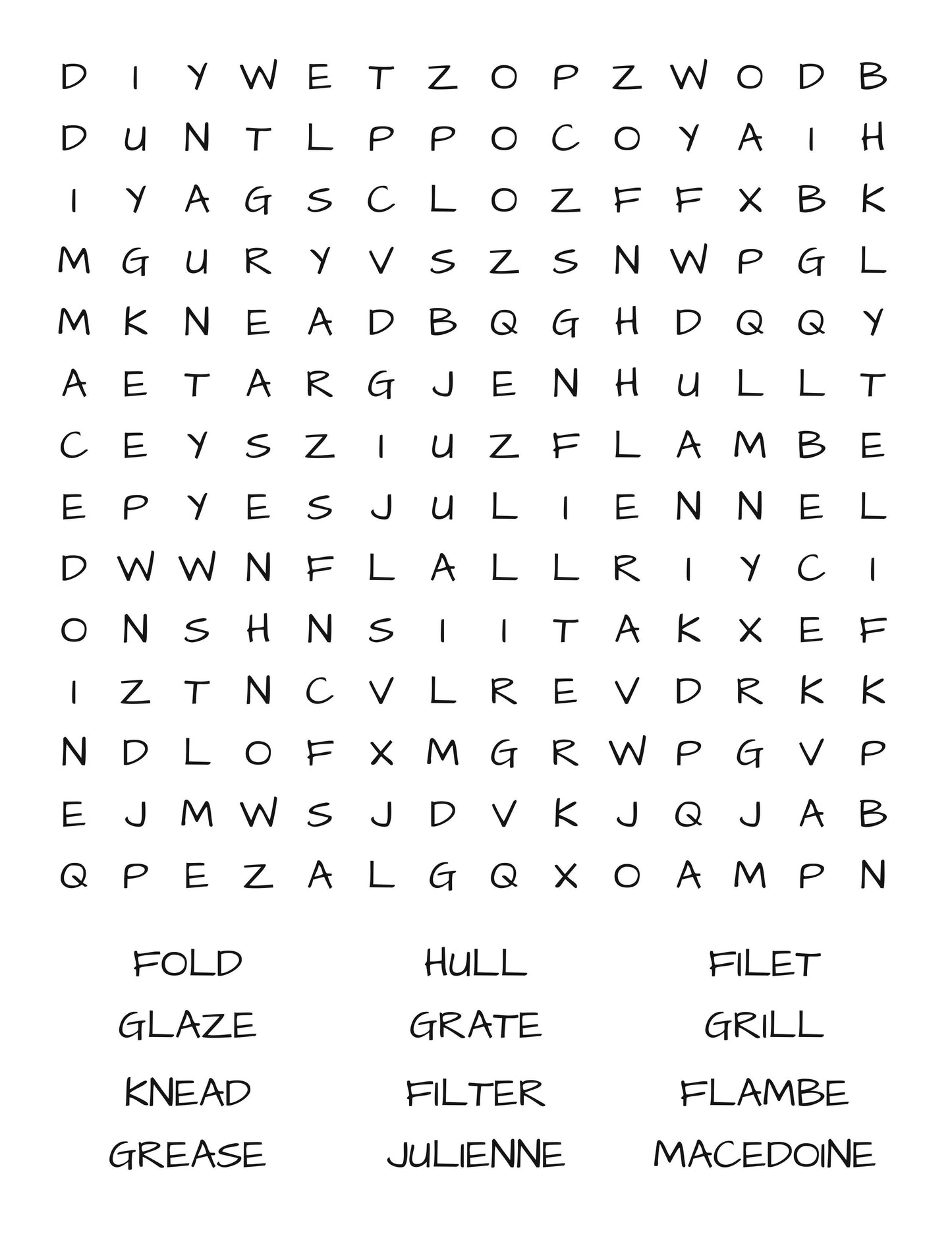 Savor Word Search: A Culinary Quest