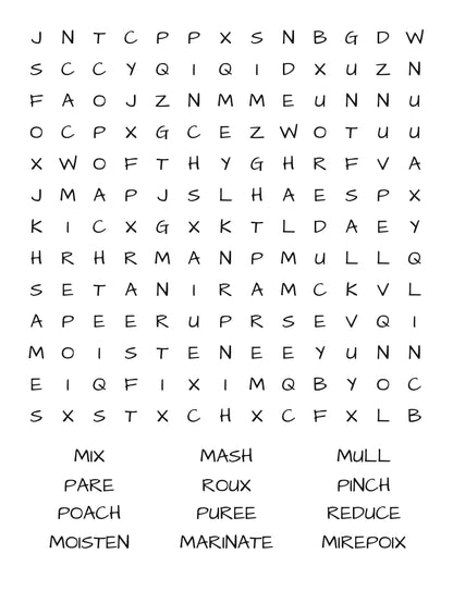 Savor Word Search: A Culinary Quest