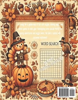 Gobble Gobble Games: A Thanksgiving Word Search & Coloring Book