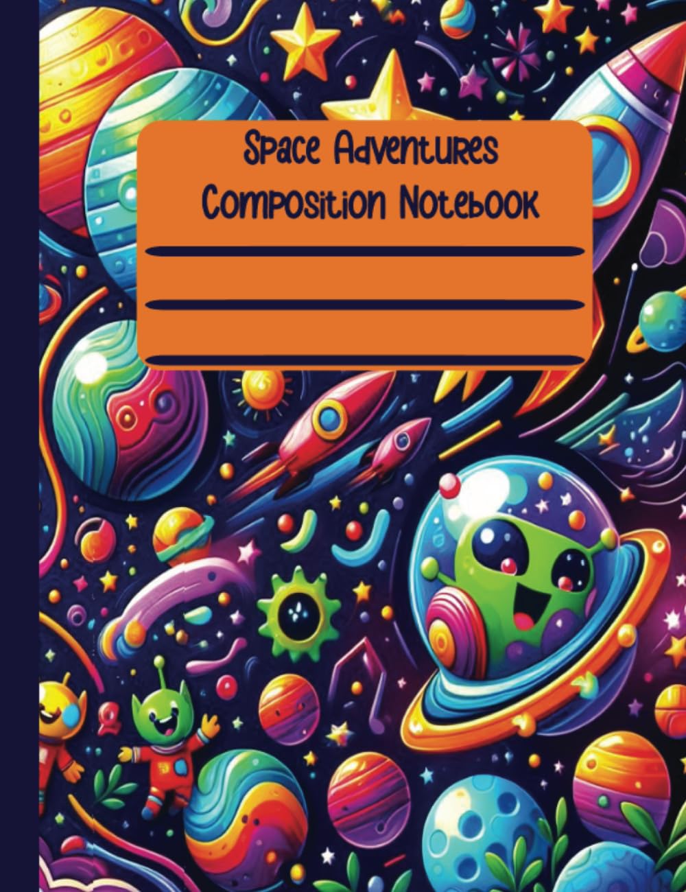 Outer Space Exploration Composition Notebook