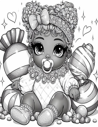 Sweet Treats & Chibi Delights Coloring Book