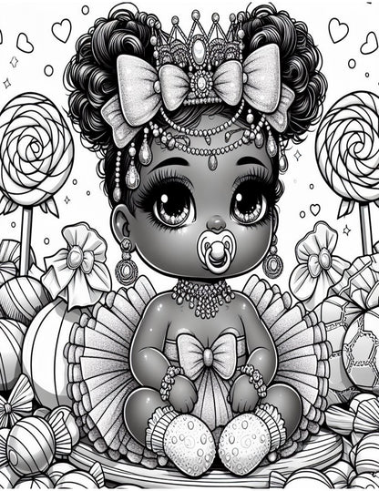 Sweet Treats & Chibi Delights Coloring Book