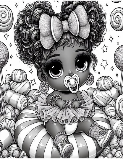 Sweet Treats & Chibi Delights Coloring Book