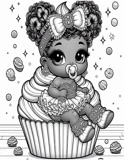 Sweet Treats & Chibi Delights Coloring Book