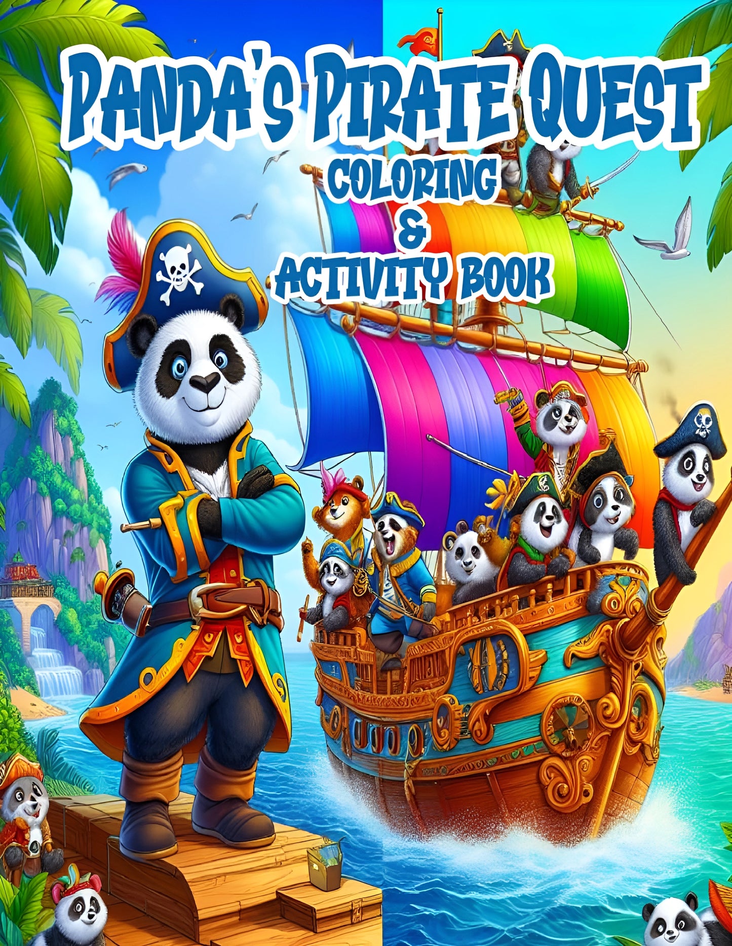 Panda's Pirate Quest Coloring & Activity Book