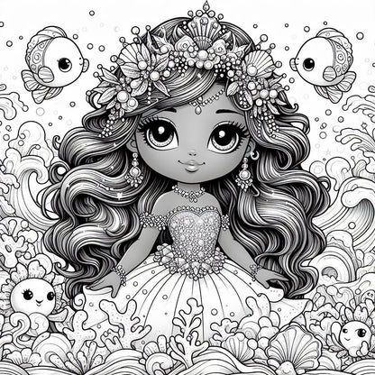 Enchanted Princesses Coloring Book