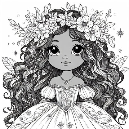 Enchanted Princesses Coloring Book