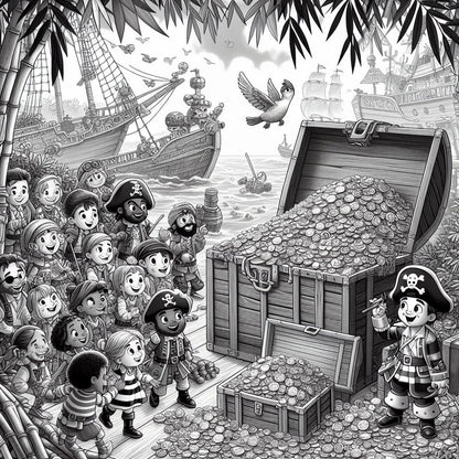 Panda's Pirate Quest Coloring & Activity Book