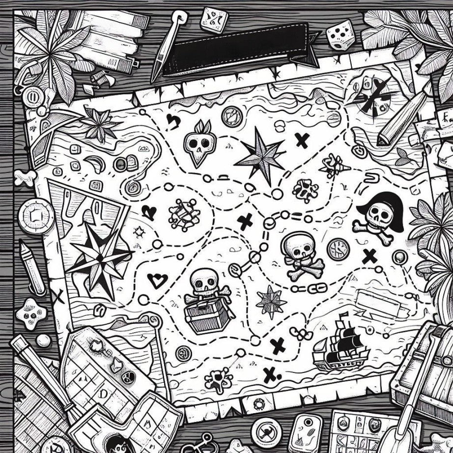 Panda's Pirate Quest Coloring & Activity Book