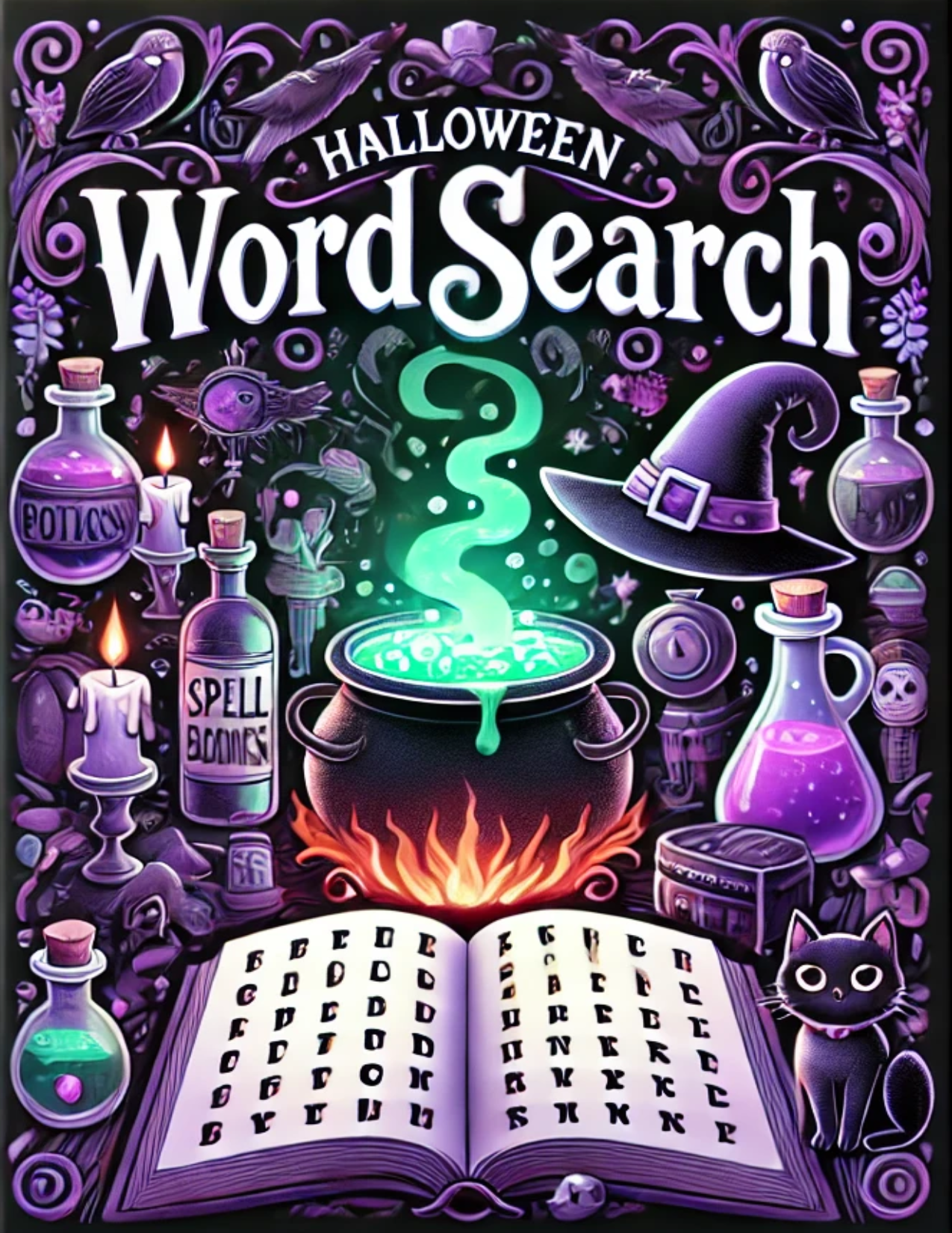 Boo-tiful Word Search: Spooky Puzzles for Halloween