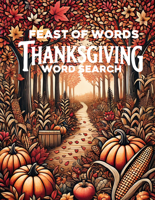 Feast of Words: Thanksgiving-Themed Word Search Puzzle